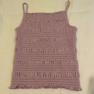H&M tank top in ruched lilac